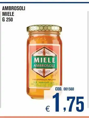 Adhoc Miele ambrosoli g 250 offerta