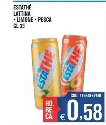 Estathé lattina limone, pesca cl 33