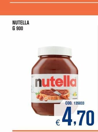 Adhoc Nutella g 900 offerta