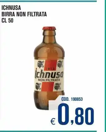Adhoc Birra ichnusa non filtrata cl 50 offerta
