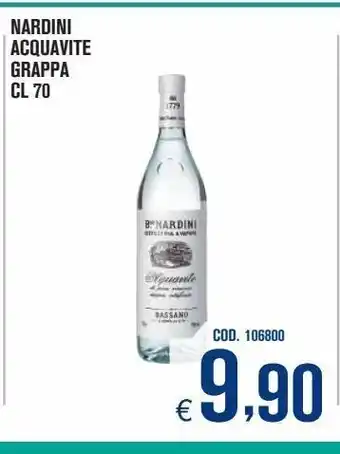 Grappa acquavite nardini cl 70