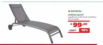 Bricocenter Lettino lyra ii offerta