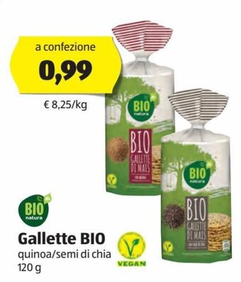 ALDI Bio Natura Gallette Bio quinoa/semi di chia 120 g offerta