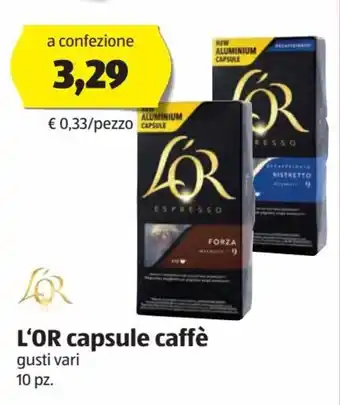 ALDI L'OR capsule caffè 10 pz. offerta