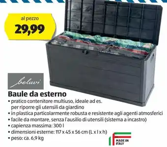 ALDI Belavi Baule da esterno offerta
