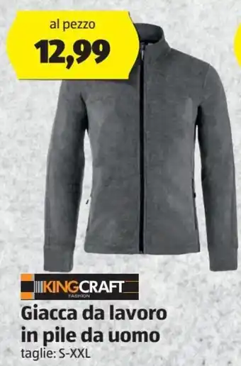 ALDI Kingcraft Fashion Giacca da lavoro in pile da uomo offerta