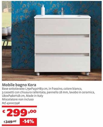 Bricocenter Mobile bagno kora offerta