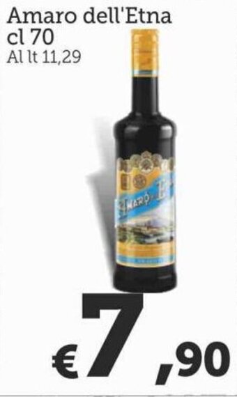 MAX Supermercati Amaro dell'Etna 70 cl offerta