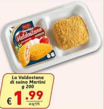 Ipercarni Martini La Valdostana di suino 200 g offerta