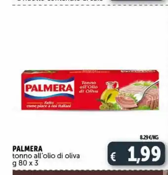 Deco Market Tonno in olio di oliva palmera offerta