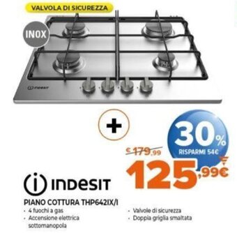 Expert Indesit Piano Cottura THP642IX/I offerta