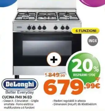Expert DeLonghi Cucina FMX 96 ED offerta