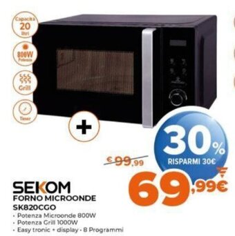 Expert Sekom Forno Microonde SK820CGO offerta