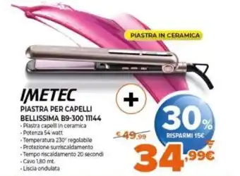 Expert Imetec Piastra per Capelli Bellissima B9-300 11144 offerta
