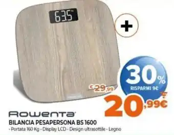 Expert Rowenta Bilancia Pesapersona BS 1600 offerta