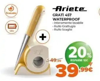 Expert Ariete Gratì 457 Waterproof offerta