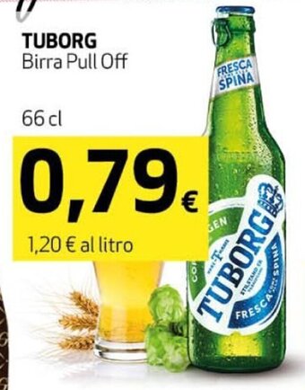 Crai Tuborg Birra Pull Off 66 cl offerta