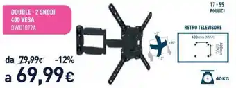 Unieuro Electroline Double - 2 Snodi 400 Vesa offerta