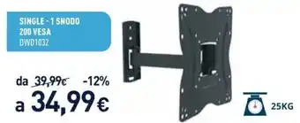 Unieuro Electroline Single - 1 Snodo 200 Vesa offerta