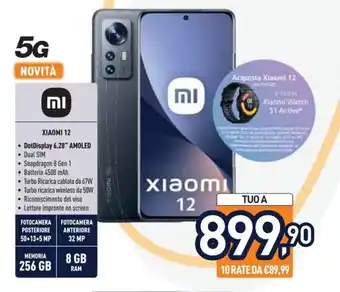 Unieuro mi Xiaomi 12 offerta