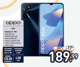 Unieuro Oppo A54S offerta