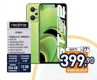 Unieuro realme GT Neo 2 offerta