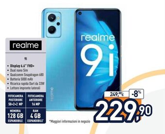 Unieuro realme 9i offerta
