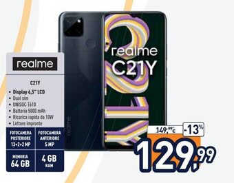 Unieuro realme C21Y offerta