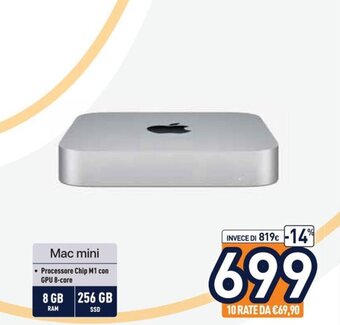 Unieuro Mac mini offerta