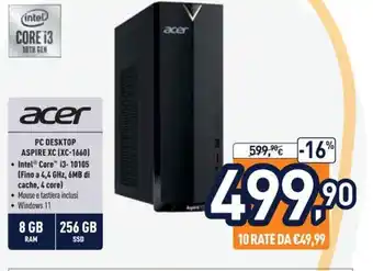 acer PC Desktop Aspire XC (XC-1660)