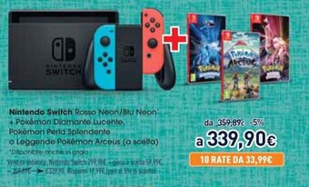 Unieuro Nintendo Switch offerta