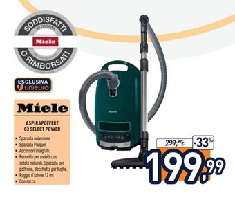 Unieuro Miele Aspirapolvere C3 Select Power offerta