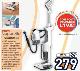 Polti Vaporetto 3Clean