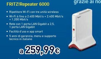 Unieuro Fritz! Repeater 6000 offerta