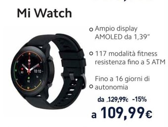 Unieuro Mi Watch offerta