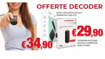 Thomson Decoder Digitale Terrestre DVB-T2 HDMI