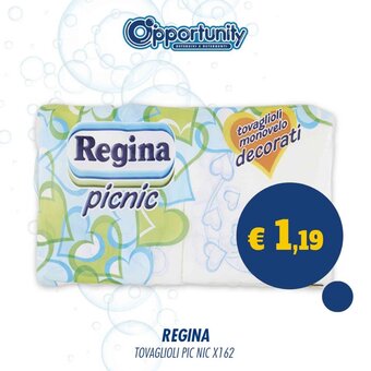 Opportunity Shop Regina Tovaglioli Pic Nic X 162 offerta