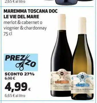 Coop Maremma toscana doc le vie del mare offerta
