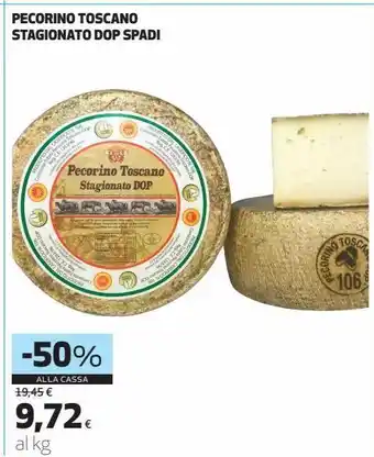 Coop Pecorino toscano stagionato dop spadi offerta
