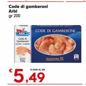DeSpar Express Code di gamberoni arbi offerta