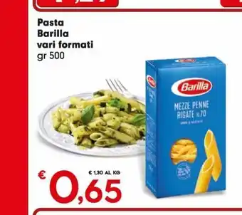 Pasta barilla vari formati