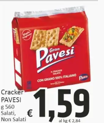 Paghi Poco Pavesi Crackers 560 g offerta
