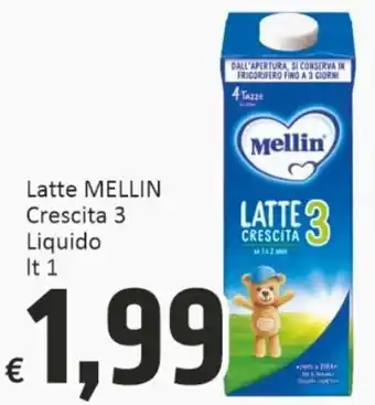 Paghi Poco Mellin Latte Crescita 3 Liquido 1 Lt offerta