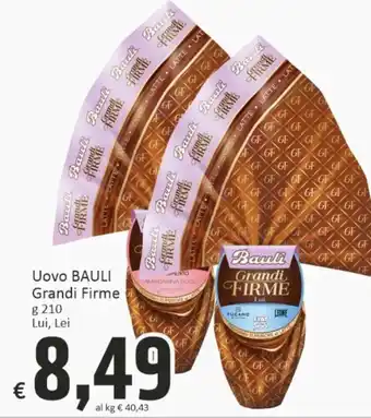 Paghi Poco Bauli Grandi Firme Uovo 210 g offerta