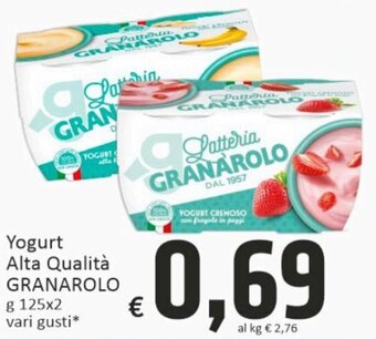 Paghi Poco Granarolo Yogurt Alta Qualità 125 g x 2 offerta