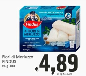 Paghi Poco Findus Fiori di Merluzzo x4 300 g offerta