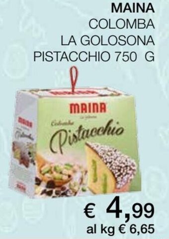 Coop Maina Colomba La Golosona Pistacchio 750 g offerta