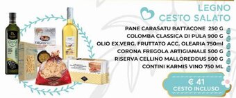 Coop Legno Cesto Salato offerta