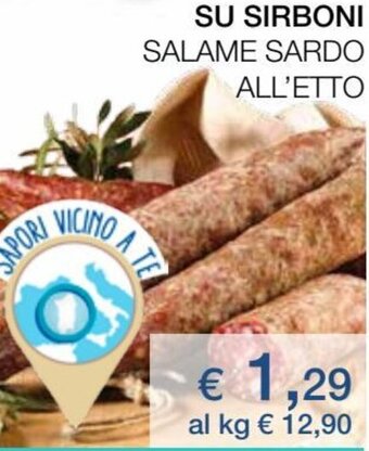 Coop Su Sirboni Salame Sardo All'etto offerta