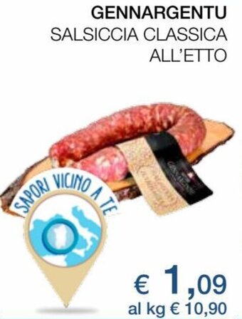 Coop Gennargentu Salsiccia Classica All'etto offerta